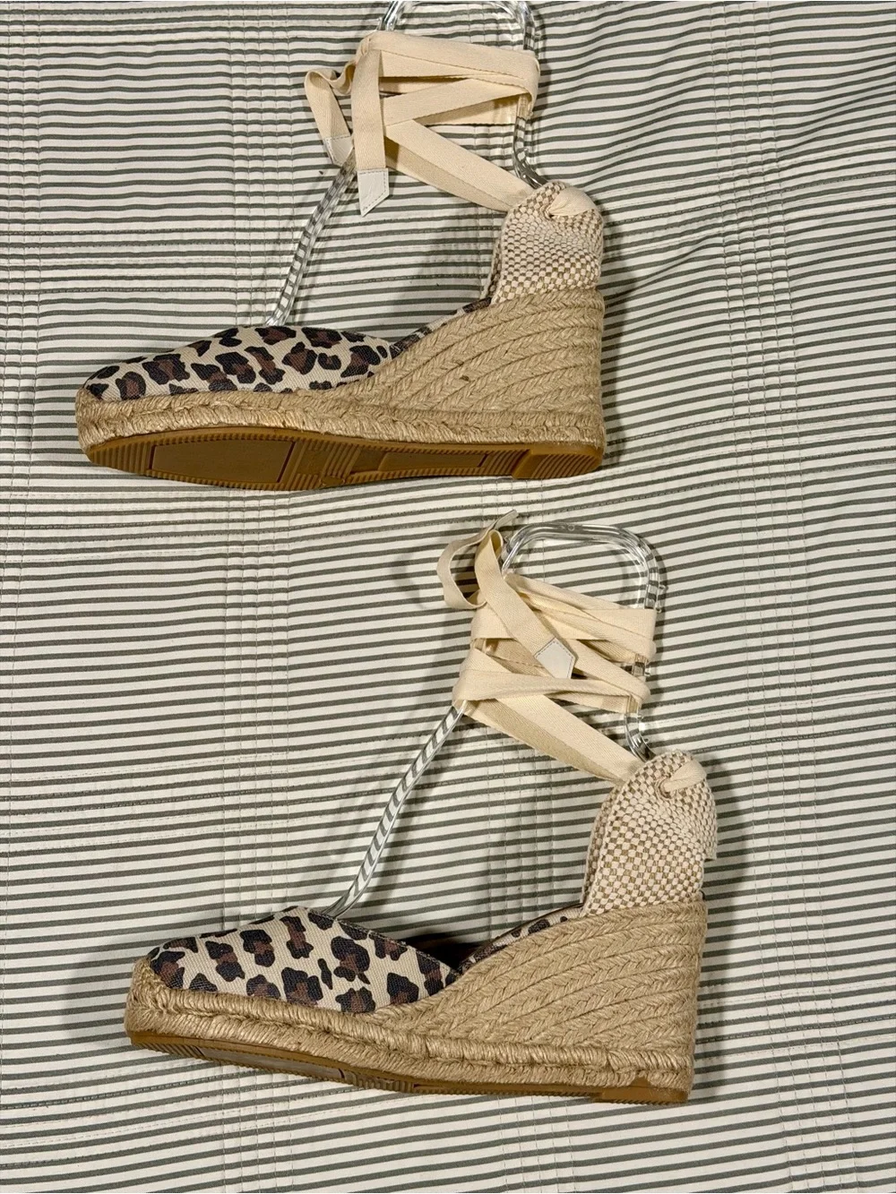 NWOT Margaux 'Ankle Wrap Espadrille Wedges' in 